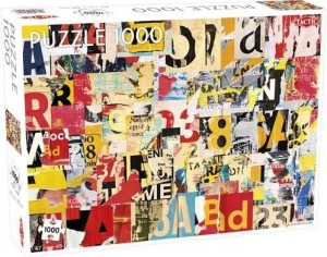 PUZZLE 1000 POSTER COLLAGE PATTERN, TACTIC