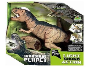 DINOZAUR R/C Z RUCHOMĄ SZYJĄ ŚWIAŁO I DŹWIĘK, ADAR