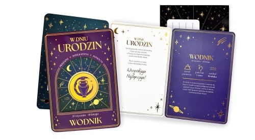 Karnet Urodziny (znaki zodiaku, Wodnik)
