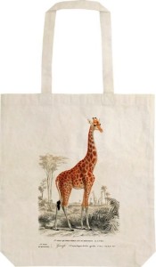 TORBA BAWEŁNIANA STBAG15 ŻYRAFA SHOPPERKA NA RAMIĘ