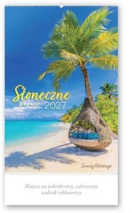 KALENDARZ 2027 REKLAMOWY SŁONECZNE WAKACJE