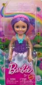 BARBIE CHELSEA LALKA PURPLE, MATTEL