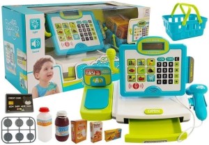 KASA SKLEPOWA NIEBIESKA, LEANTOYS