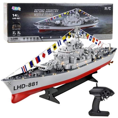 Okręt R/C LED 1:390, Leantoys