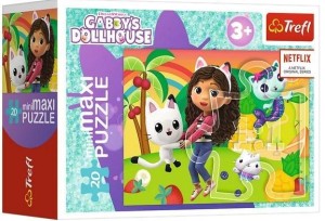 PUZZLE 20 MINIMAXI KOLOROWY DZIEŃ GABBY 3 TREFL