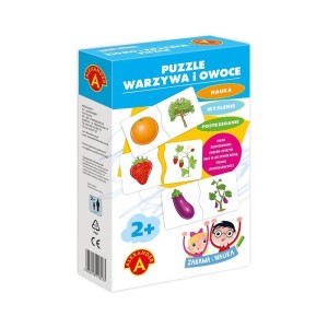 ZABAWA I NAUKA - PUZZLE WARZYWA I OWOCE ALEX