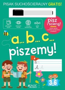 A...B...C... PISZEMY! KSIĄŻKA Z PISAKIEM SUCHO.
