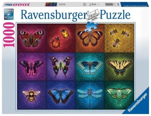 PUZZLE 1000 PIĘKNE SKRZYDLATE OWADY, RAVENSBURGER