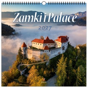 KALENDARZ 2027 WIELOPLANSZOWY 33X33CM ZAMKI I...