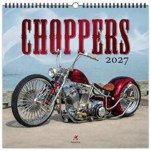 KALENDARZ 2027 WIELOPLANSZOWY 33X33CM CHOPPERS