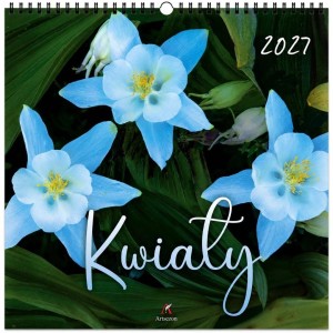 KALENDARZ 2027 WIELOPLANSZOWY 33X33CM KWIATY