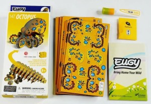 OŚMIORNICA EUGY. EKO UKLADANKA 3D, EUGY