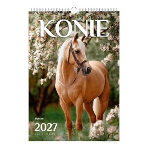 KALENDARZ 2027 A3 ŚCIENNY KONIE