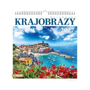 KALENDARZ 2027 33X33CM ŚCIENNY KRAJOBRAZY