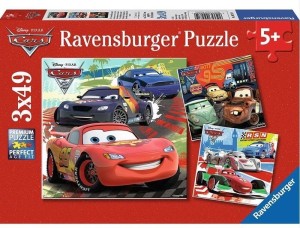 PUZZLE 3X49 AUTA 2, RAVENSBURGER