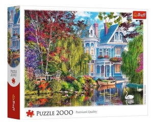 PUZZLE 2000 DOM NAD JEZIOREM, TREFL