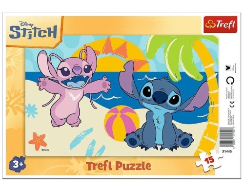 Puzzle 15 ramkowe W cieniu palm TREFL, Trefl