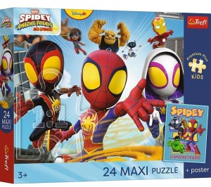 PUZZLE 24 MAXI PRZYGODY PAJĘCZEJ EKIPY TREFL