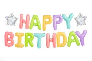 BALON FOLIOWY HAPPY BIRTHDAY 395X35CM