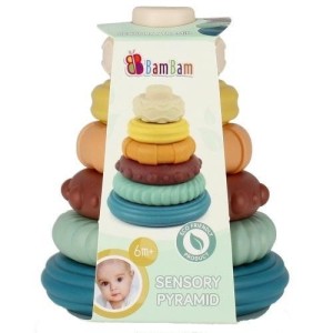 PIRAMIDKA EDUKACYJNA PASTEL, BAM BAM