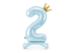 STOJĄCY BALON FOLIOWY 2 84CM BŁĘKITNY