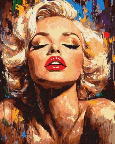 Malowanie po numerach - Olśniewająca Monroe 40x50