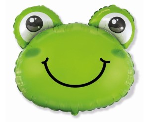 BALON FOLIOWY ŻABKA ZIELONA 60CM