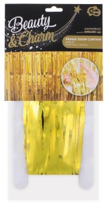 KURTYNA DEKORACYJNA ZŁOTA 90X240CM