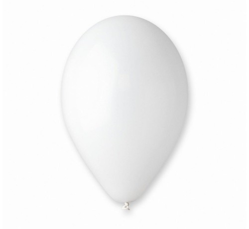 Balony pastel białe 21cm 100szt