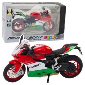 MOTOCYKL METALOWY ZE ŚWIATŁEM I DŹWIĘKIEM 1:12