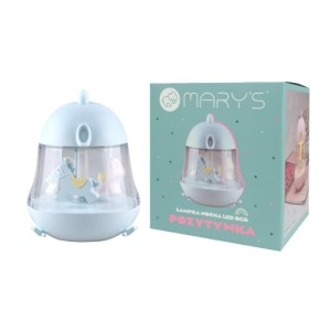 POZYTYWKA LAMPKA NOCNA LED RGB NIEBIESKA, MARY'S