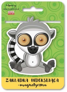 ZAKŁADKA MAGNETYCZNA - LEMUR, HENRY
