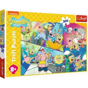 PUZZLE 300 SPONGEBOB W BIKINI DOLNYM TREFL, TREFL