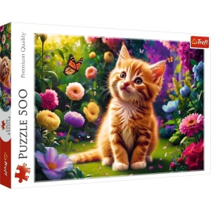 PUZZLE 500 UROCZY KOTEK TREFL, TREFL