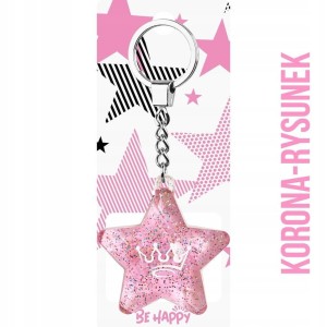 BRELOK GWIAZDKA KORONA, BE-HAPPY GIFTS