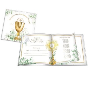 KSIĄŻECZKA KWD PAMIĄTKA KOMUNIJNA. EUCHARYSTIA