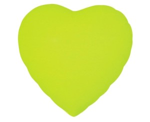BALON FOLIOWY SERCE FLUOR ŻÓŁTY 46CM