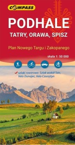 MAPA - PODHALE, TATRY, ORAWA, SPISZ 1:50 000
