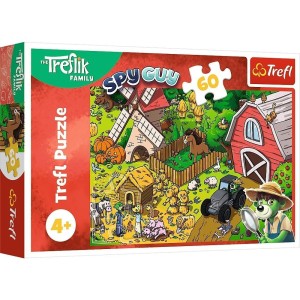 PUZZLE 60 WESOŁY DZIEŃ TREFLIKÓW TREFL, TREFL