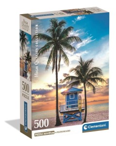 PUZZLE 500 MIAMI BEACH, FLORIDA, CLEMENTONI