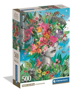 PUZZLE 500 HEAD IN THE JUNGLE, CLEMENTONI