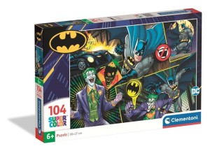 PUZZLE 104 SUPER KOLOR BATMAN, CLEMENTONI