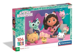 PUZZLE 104 SUPER KOLOR GABBY'S DOLLHOUSE