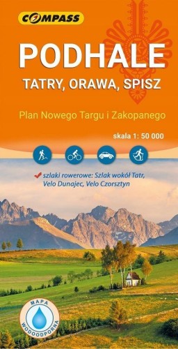 Mapa - Podhale, Tatry, Orawa, Spisz 1:50 000