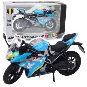 MOTOCYKL METALOWY Z DŹWIĘKIEM I ŚWIATŁEM 1:12