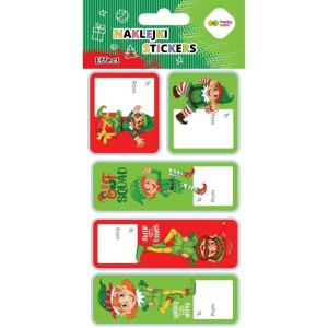 NAKLEJKI ELFS TAG 10X20CM HAPPY COLOR