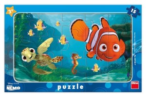 PUZZLE 15 RAMKOWE GDZIE JEST NEMO, DINO TOYS