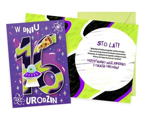 Karnet Urodziny 16