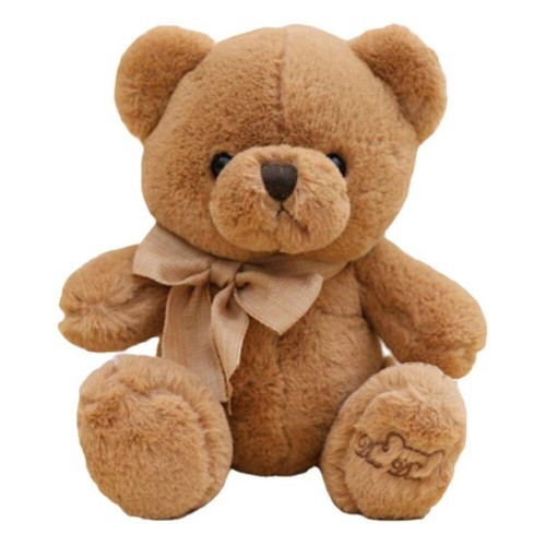 Maskotka przytulanka miś z kokardką 40cm, Leantoys