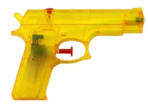 PISTOLET NA WODĘ ŻÓŁTY 15CMX10,5CM, LEANTOYS